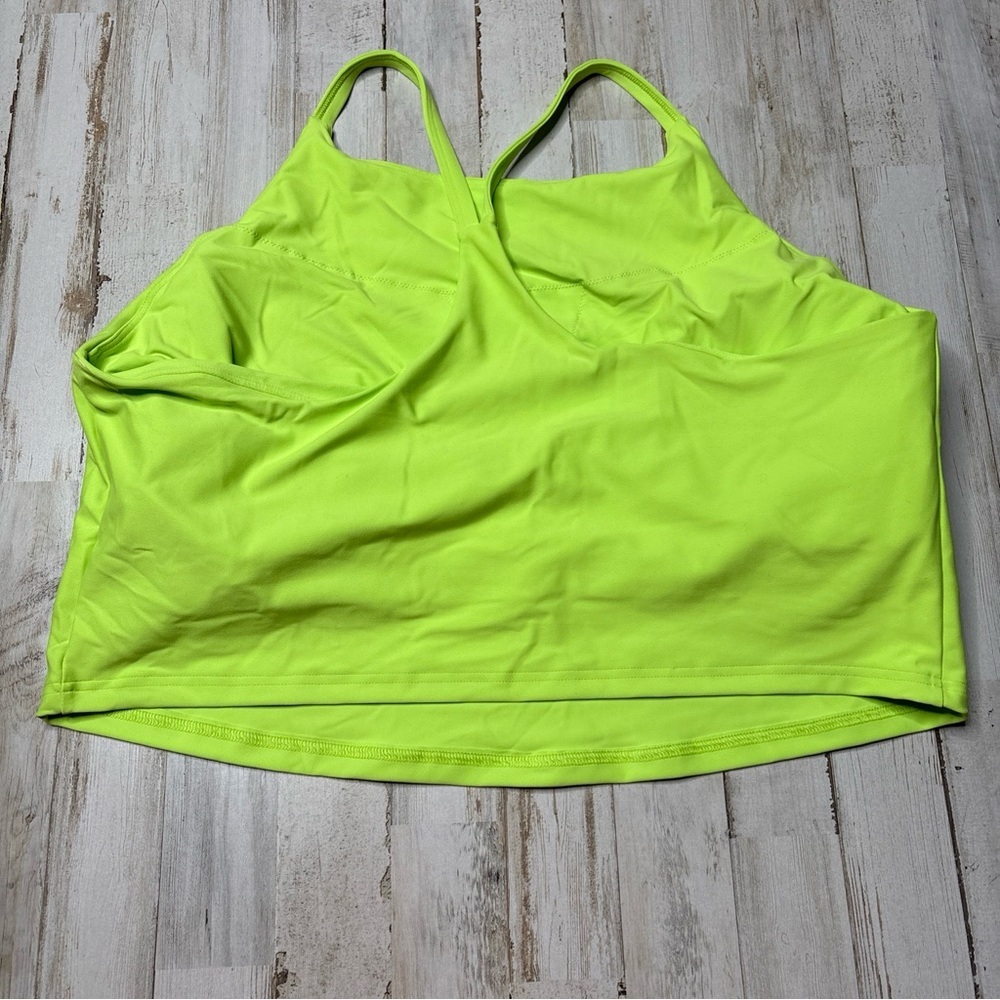 (Sold)Old Navy Active Powersoft Long Line Sports Bra Top Plus Size 2X Neon Green - Picture 12 of 15